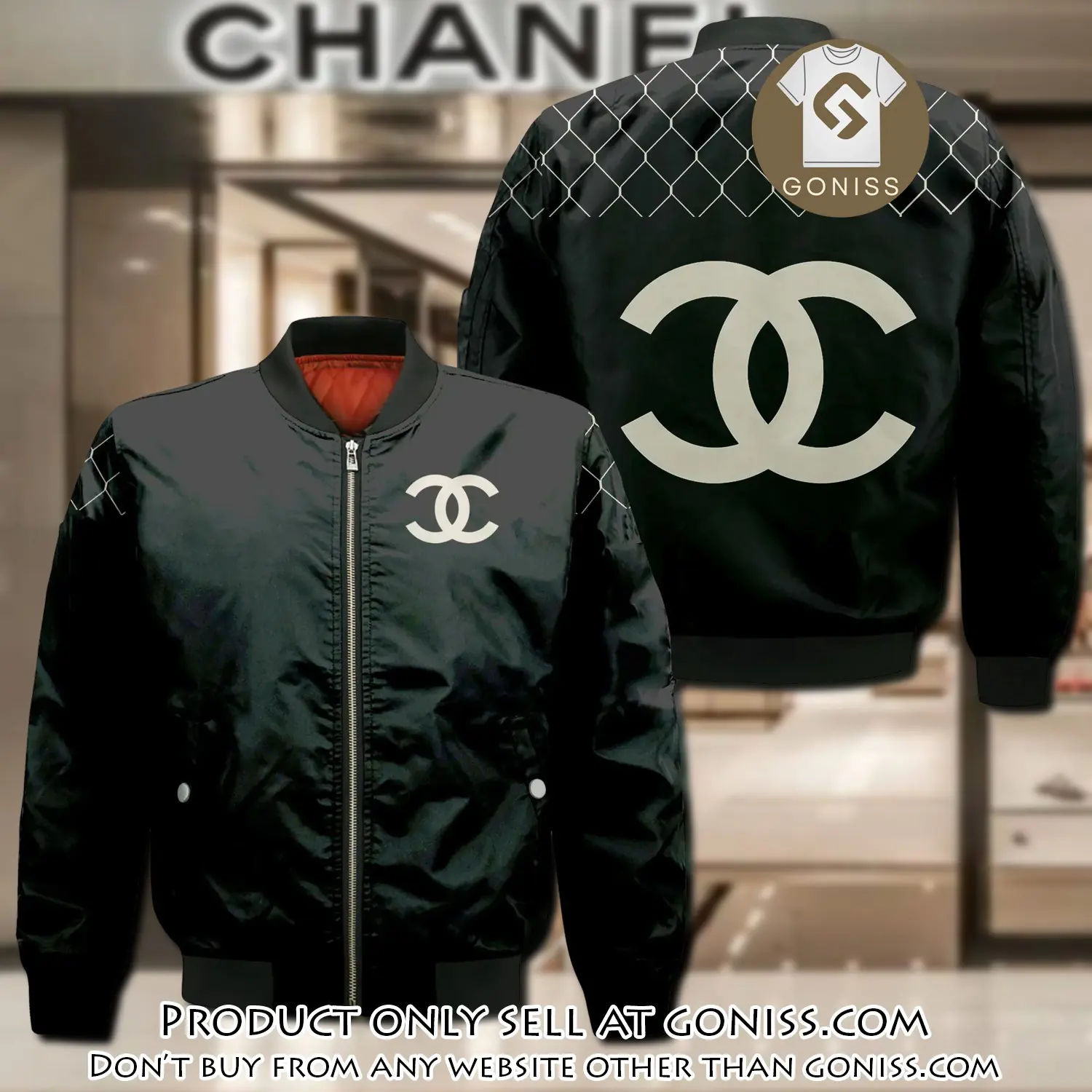 Chanel bomber jacket fashion luxury brand clothing clothes outfit for men women gn5536844